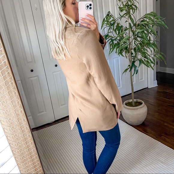 H&M Oversized Two-Button Blazer Jacket in Camel - Picture 5 of 10